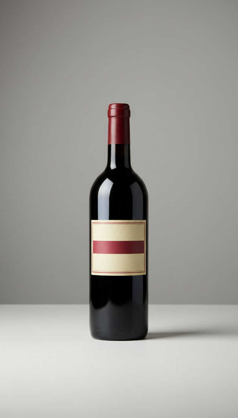 Italian Barolo Riserva Aged Bottle