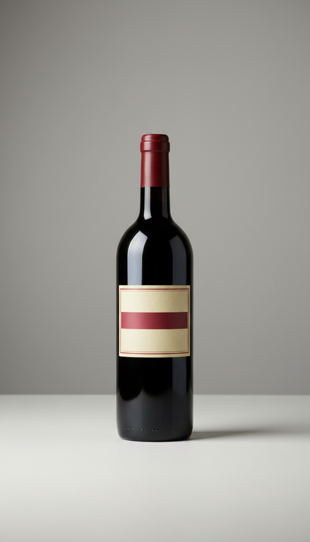 Italian Barolo Riserva Aged Bottle